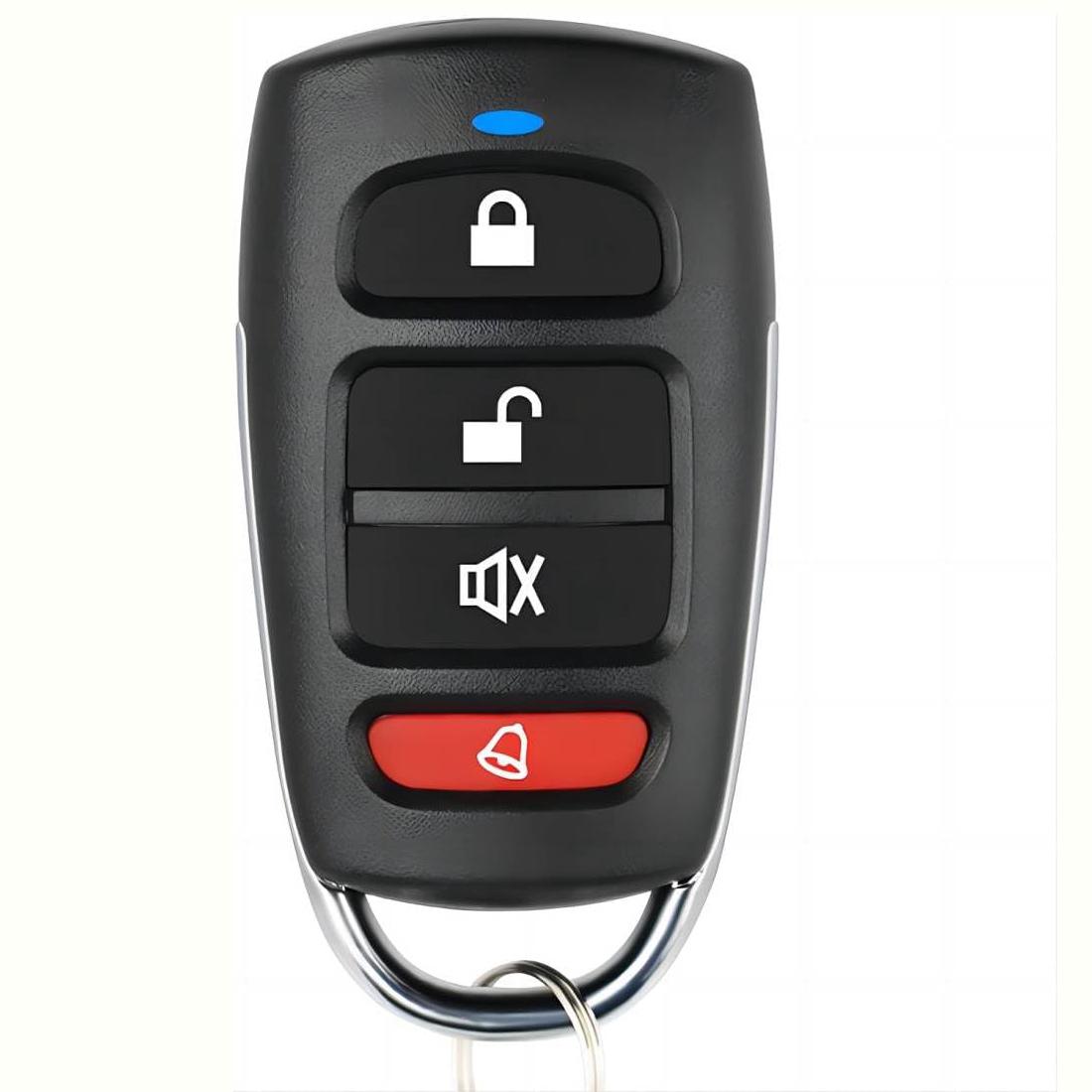 Télécommande Universelle Porte De Garage 433,92 Mhz, Clé À Copier Pour Portail Électrique, Duplicateur De Télécommode Clonage Avec Breloque (verrou Rouge)