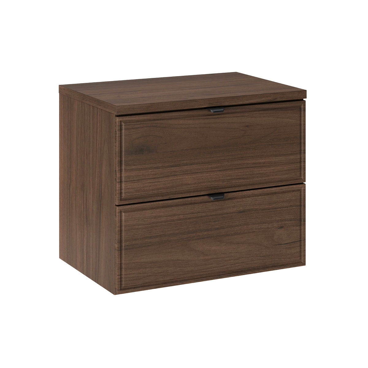 Waschbeckenunterschrank 60cm Waschtisch Elias Dunkles Holz