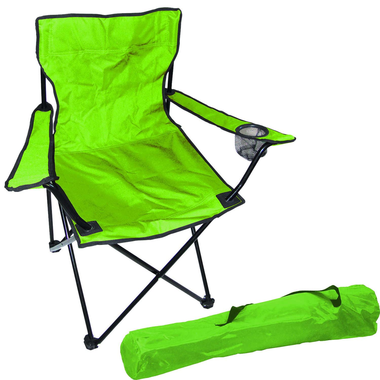 Anglersessel Mit Getränkehalter Lime-dpo2470