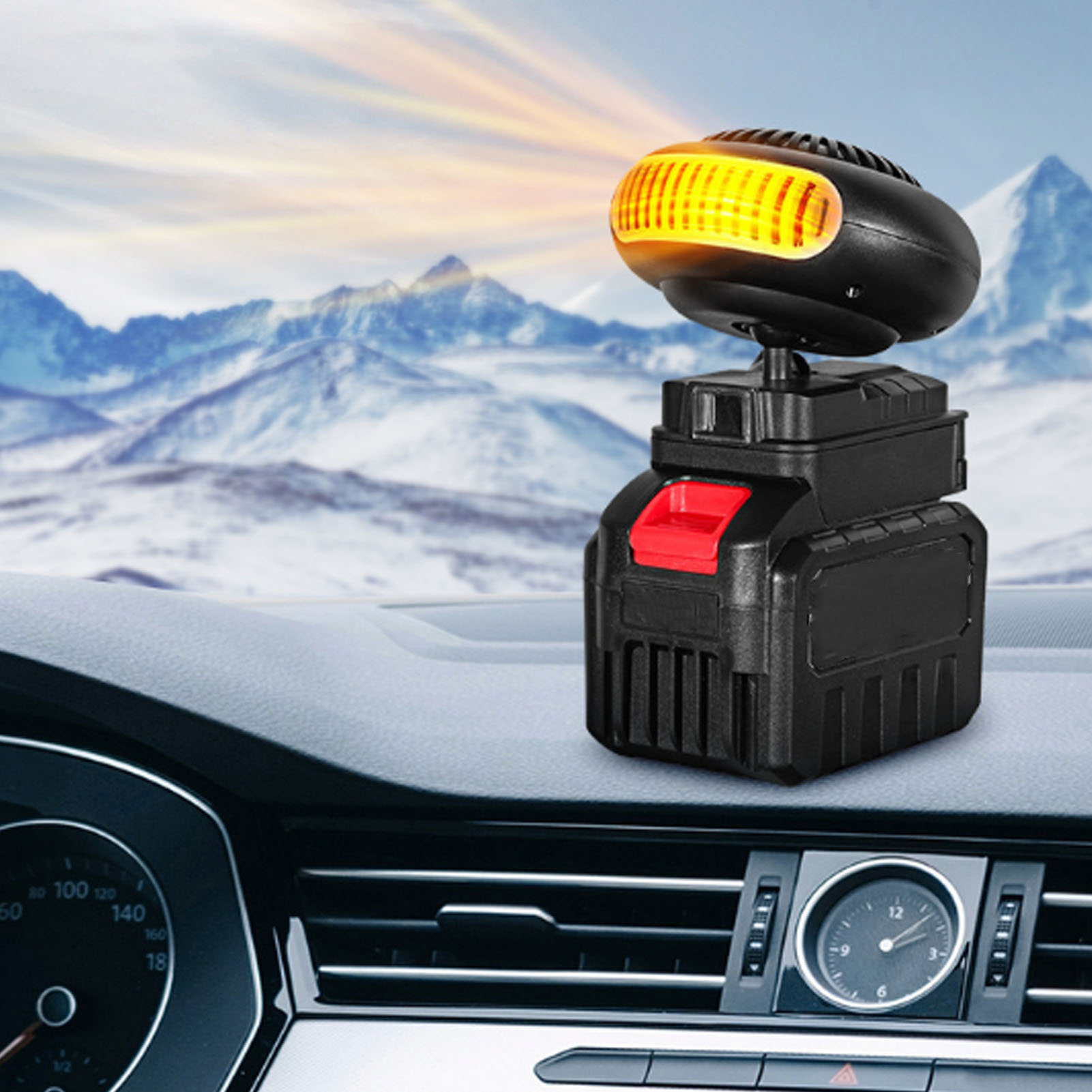 Tragbarer Mini-akku-heizlüfter [geräuschloser Kippschutz] - Abs 1300mah Für Auto, Büro Und Kleine Räume
