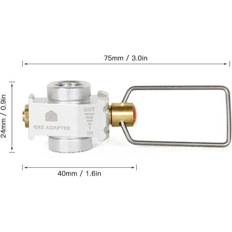 Gas Saver Plus Gasumrüstadapter Für Flachtanks Mit Füllventil, Für Camping- Und Tragbare Kocher.