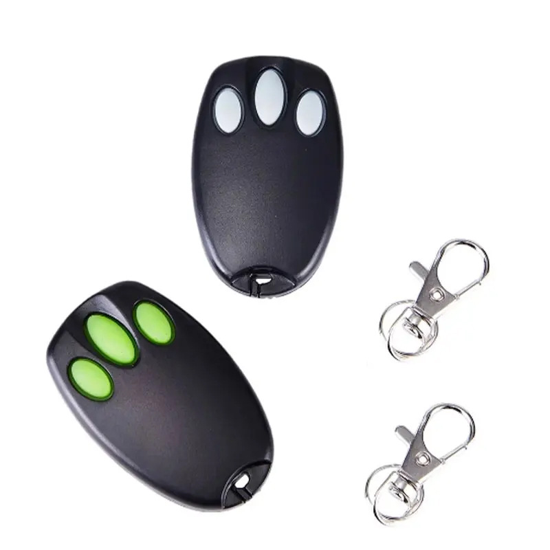 Émetteur Manuel 433 Mhz Compatible Avec La Télécommande De Porte De Garage Liftmaster - Version De Remplacement/clone (gris + Vert, 2 Pièces Au Total)