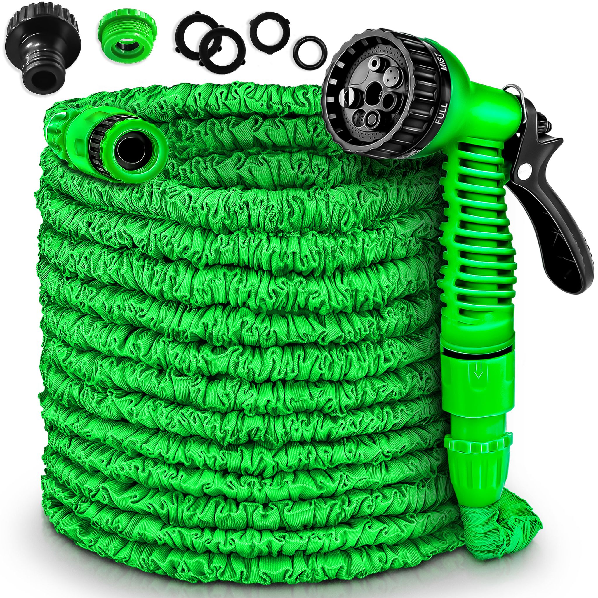 Tresko® Flexibler Gartenschlauch Wasserschlauch Dehnbarer Flexischlauch 30m