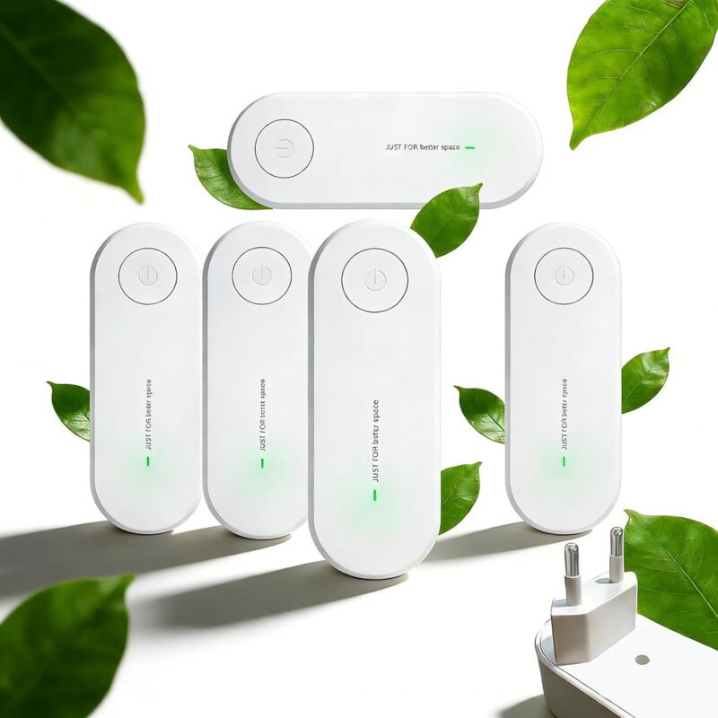 Purificateur D'Air À Brancher, Fonctionnement Silencieux, Purification À 360°, Idéal Pour Les Chambres Et Les Salles De Bain.