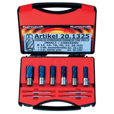 Kernbohrer-Set Blue-Line 30mm Ø14/16/18/20/22/26mm