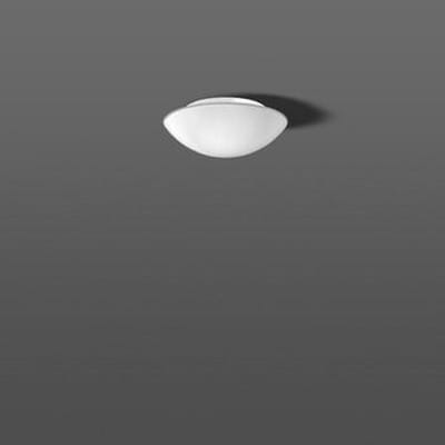 Anbauleuchte 75W FlatBasic AGL ws mt E27 k.Betriebsger IP44 Ø300mm Gl_opal