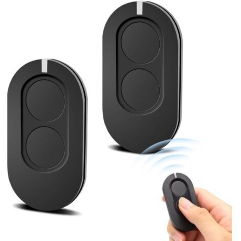 Télécommande Sans Fil 2 Boutons Pour Portail/garage – Compatible Ditec Bixls2, Bixlp2, Gol4, Zen2, Zen4w – 2 Pièces