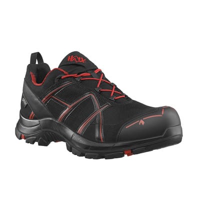 Sicherheitshalbschuh BLACK EAGLE Safety 40.1 low/black-red, S3, schwarz/rot, Größe UK 8.0 / EU 42