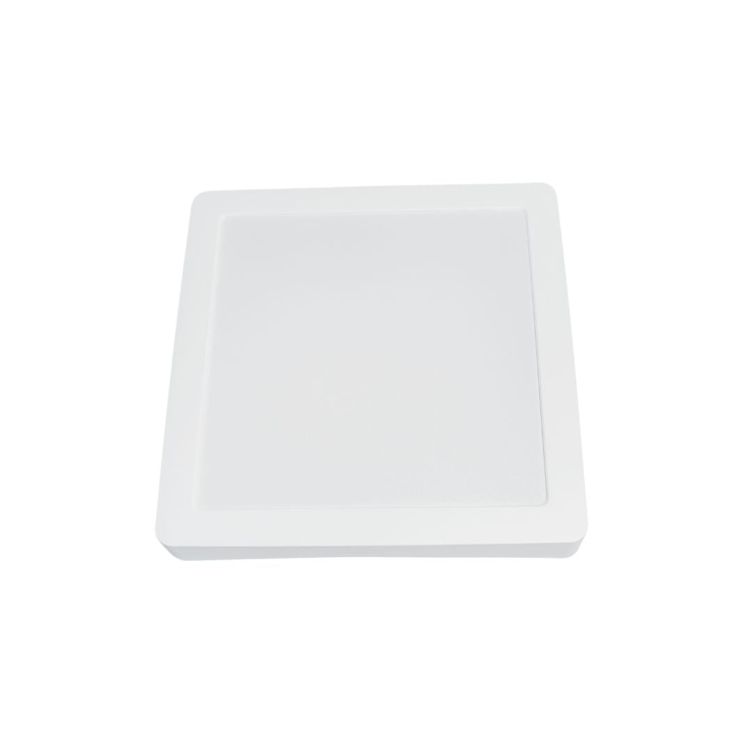 12-w-quadratstrahler, Weiß, Pvc, 3000 K