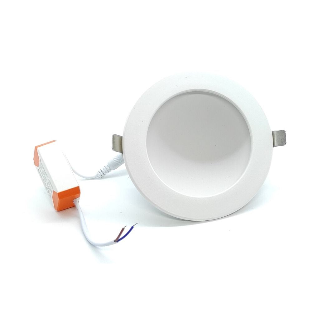 Dimmbare Runde Einbauleuchte Mit Verdeckter 6-w-led (6500k) Und 95-mm-ausschnitt