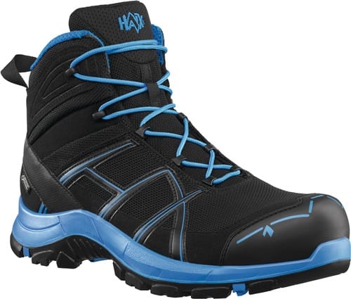 Sicherheitsstiefel BLACK EAGLE Safety 40.1 mid/black-blue, S3, schwarz/blau, Größe UK 11.0 / EU 46