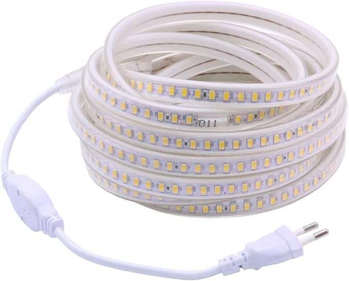 5 M Led-streifen Für Den Außenbereich, 220 V, 6000 K, Kaltweiß, 5 Meter, Ip67 Wasserdicht (kaltweiß, 5 M)