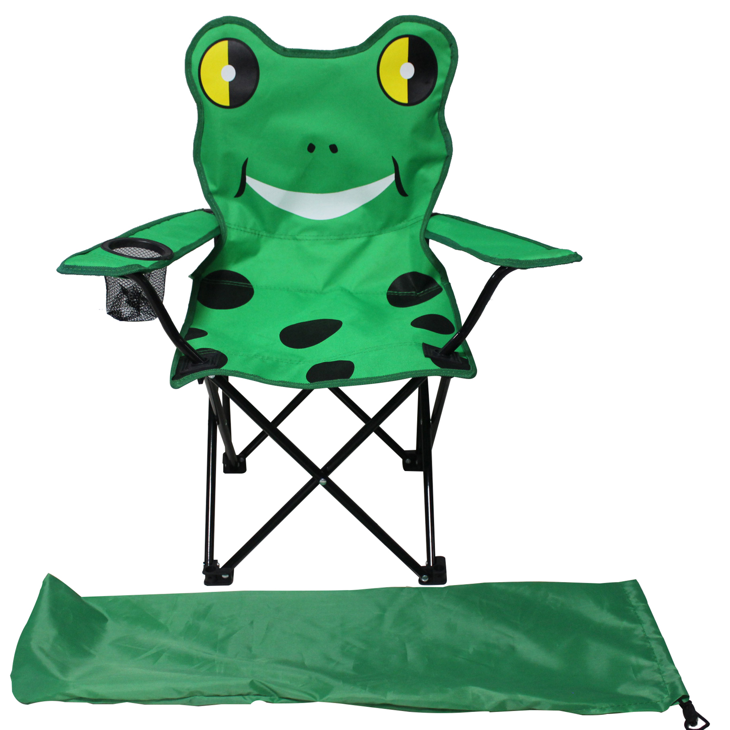 Kinder Anglersessel Mit Getränkehalter Frosch-dmc2504-gruen