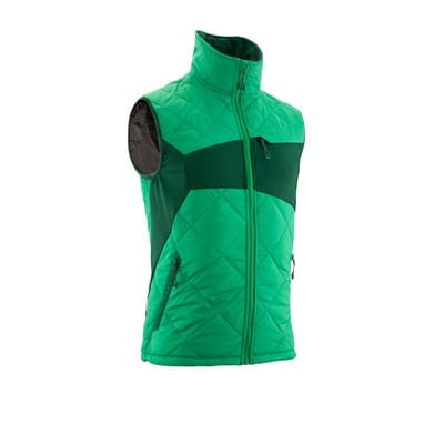 Winterweste mit CLIMASCOT®, leicht, grasgrün/grün, Größe M