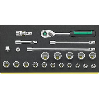 Werkzeug-SortimentTCS 3/8 ZOLL 456/16/7 QR 1/3-Teilung 23-teilig