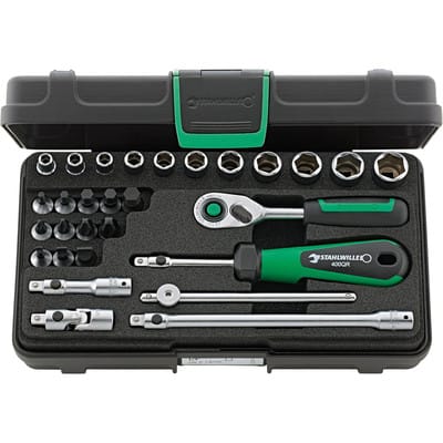 1/4" (6,3mm) Steckschlüsselsatz Nr.40/23/6QR KN 29-teilig