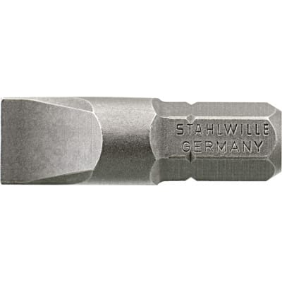 Bit-Schraubendrehereinsatz 0,8 x 4,0mm Außen-6kant C 6,3mm L.25mm