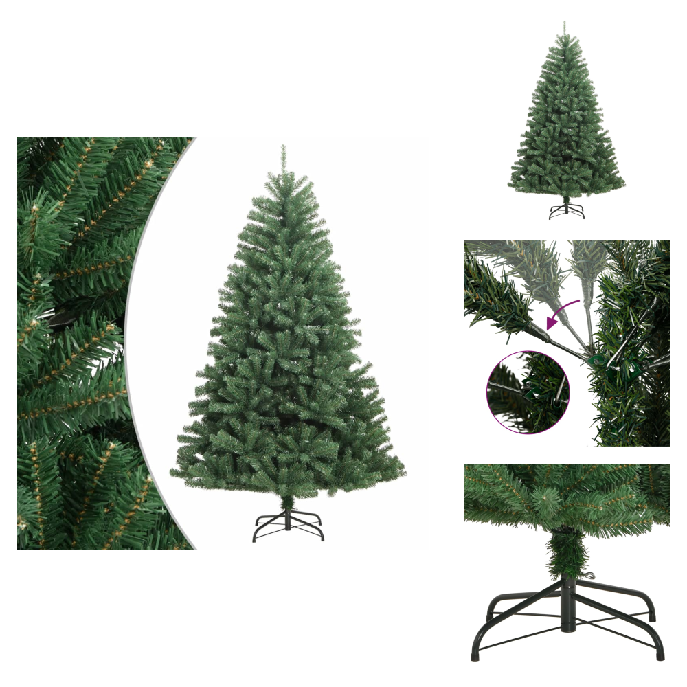 Künstlicher Weihnachtsbaum Klappbar Mit Ständer Grün 180 Cm - Weihnachtsbaum - Kunstweihnachstbaum - Klappbarer Weihnachtsbaum - Grüner Weihnachtsbaum - Weihnachten