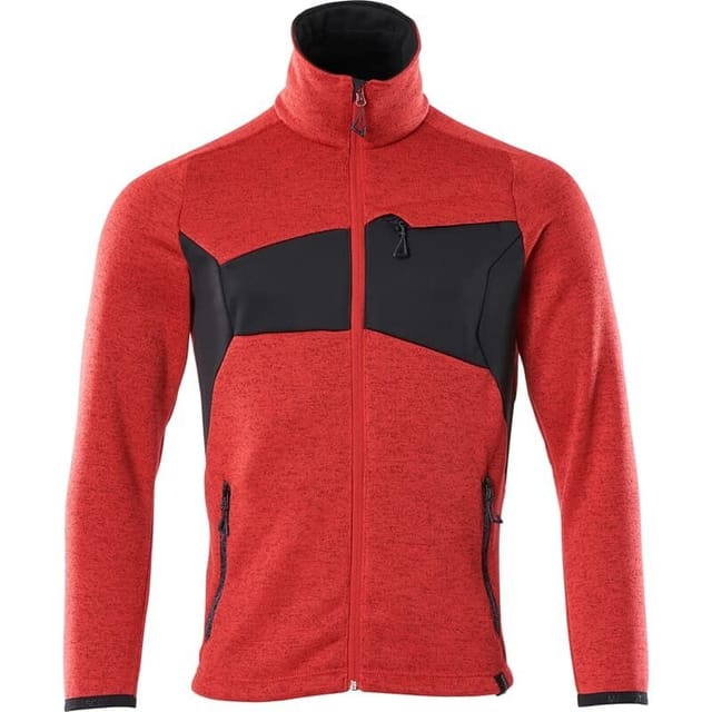 Stickpullover ACCELERATE verkehrsrot/schwarz, Größe 3XL
