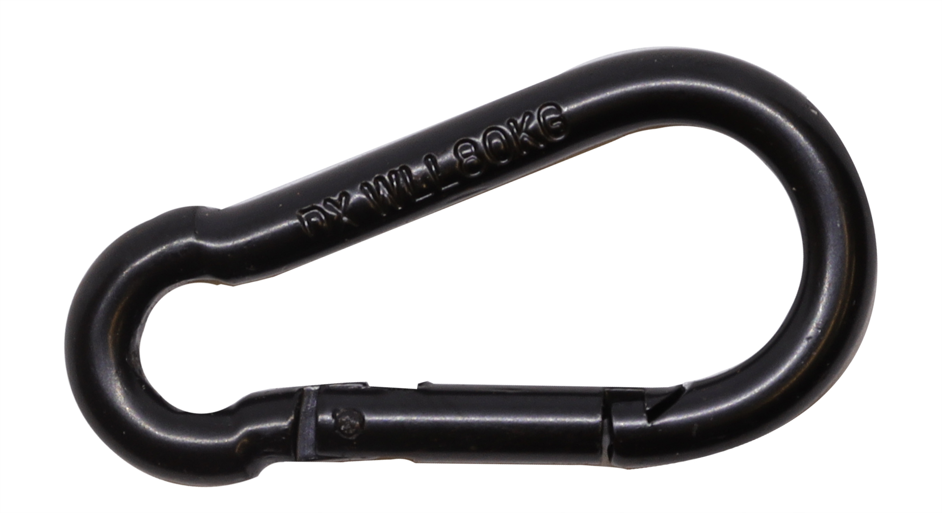 Karabinerhaken Schwarz Verzinkt 5 X 50 Mm - Pro Stück