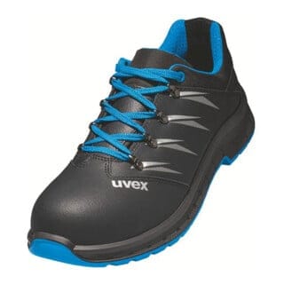2 trend Halbschuhe S2 69348 schwarz/blau, Weite 11, Größe 39