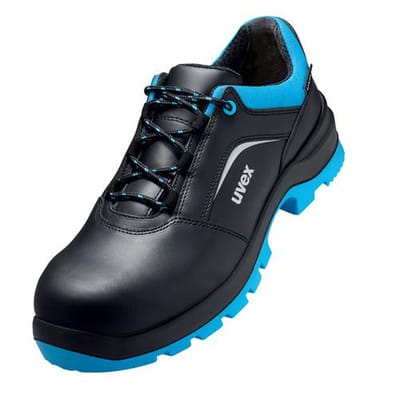 2 xenova® Halbschuhe S2 95558 schwarz/blau, Weite 11, Größe 47
