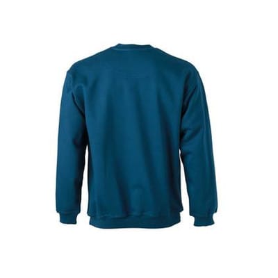 Sweatshirt Rundhals JN040, petrol, Größe XXL
