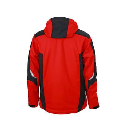 Workwear Winter Softshell Jacke JN824, rot/schwarz, Größe XL