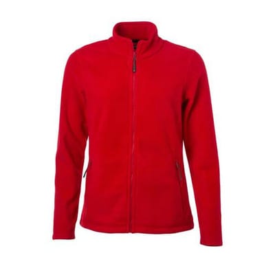 Damen Microfleece Jacke JN781, rot, Größe XL