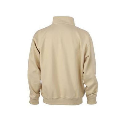 Workwear Zip Sweatshirt JN831, stein-grau, Größe S