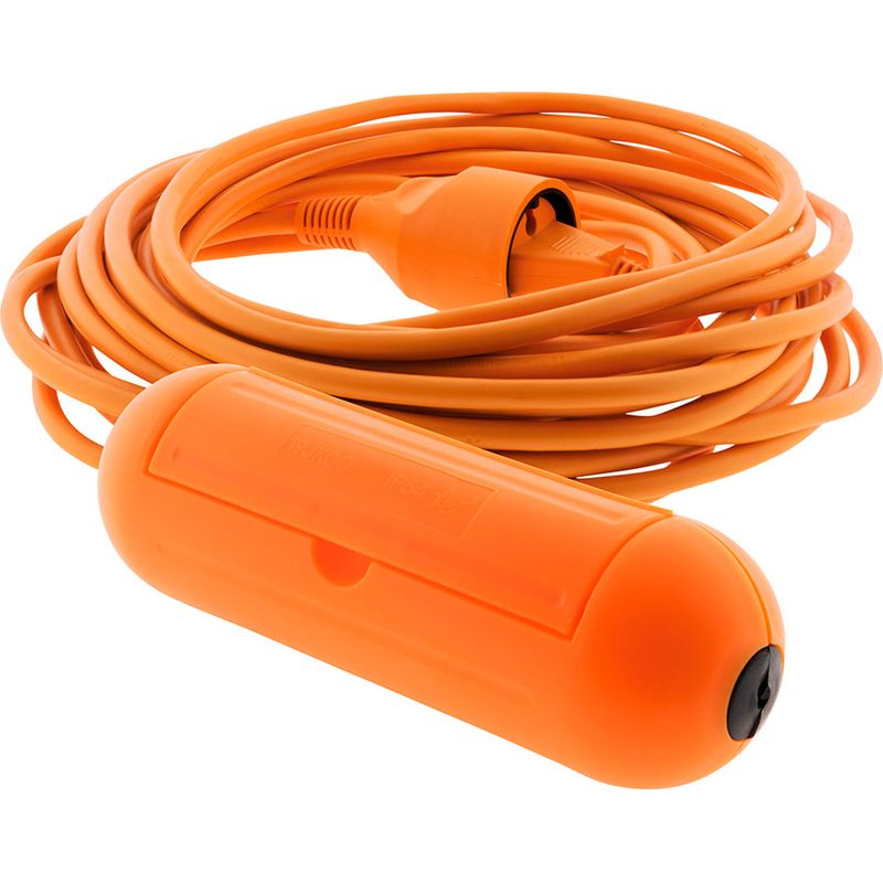Zenitech – 10 M Verlängerungskabel 2 X 1,5 Mm² – Wasserdicht Gemäß Ip54 – Nennstrom 16 A – Maximale Leistung 3680 W Bei 230 V – Kabeltyp H05vv-f