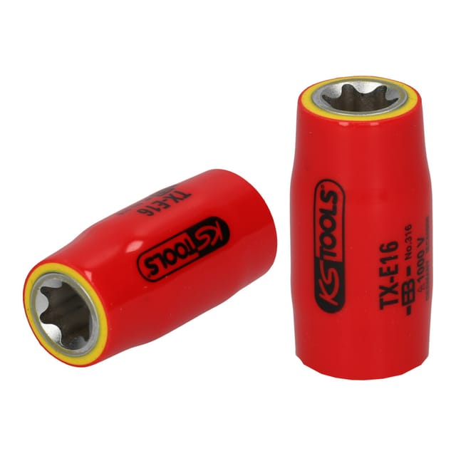 1/2" Torx-E-Stecknuss mit Schutzisolierung, E12