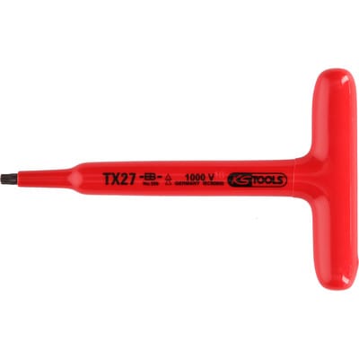 T-Griff-Torx-Stiftschlüssel mit Schutzisolierung, T15, 120mm