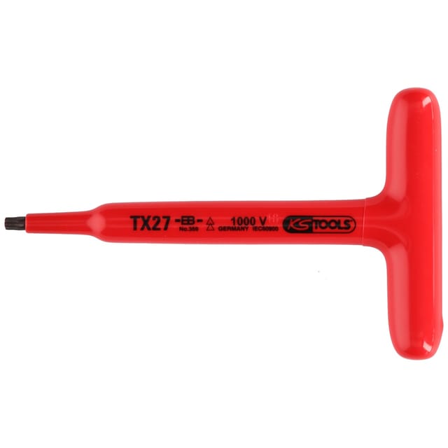 T-Griff-Torx-Stiftschlüssel mit Schutzisolierung, T30, 160mm