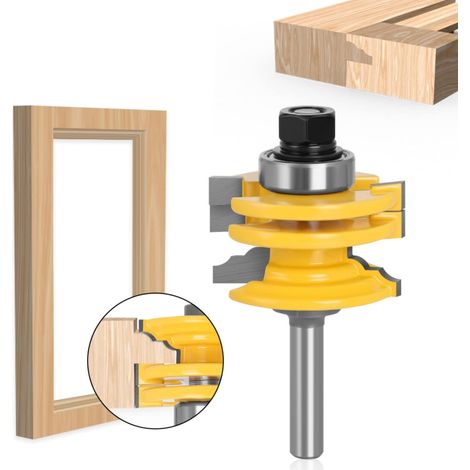 Gehrungfräser Mit Verriegelungsmechanismus, Aplus Holzfräser, Nutfräser, Zapfenfräser Für Holzbearbeitungswerkzeuge Für Graviermaschinen, Decoupage-maschinen, 8-mm-schaft