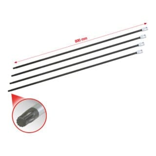 1/2" Antriebswellen-Stecknuss-Satz Vielzahn, 4-teilig