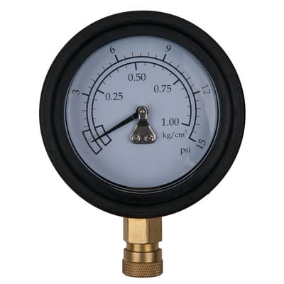 Manometer ø75,0mm, 0 - 1 bar mit 1/4" Schnellkupplung