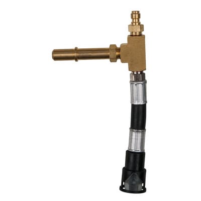 Manometer-Anschlussschlauch mit 1/4" Schlauchanschluss inkl.Druckablassventil transparenten Schlauch