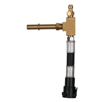Adapterschlauch für Standard Schrader Ventil 7/16"x20 UNF Innengewinde und 1/4" Schlauchanschluss