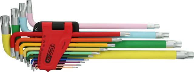 Torx-Winkelstiftschlüssel-Satz, extra lang, 14-teilig