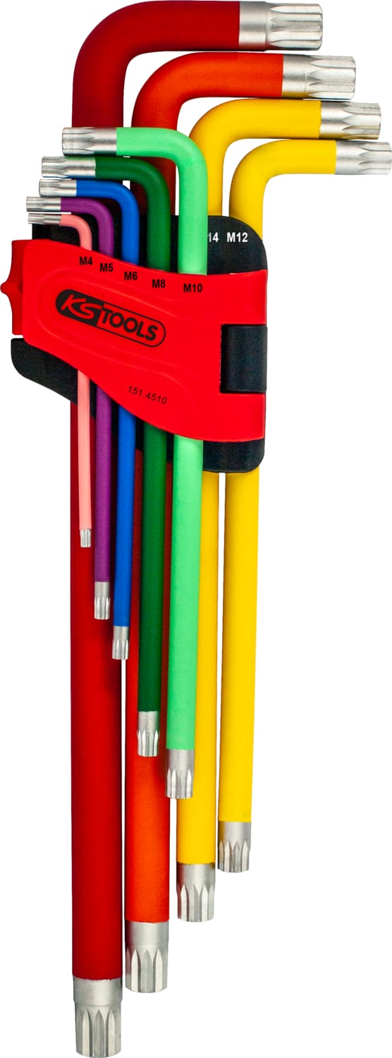 Vielzahn (XZN®)-Winkelstiftschlüssel-Satz, XL, 9-teilig