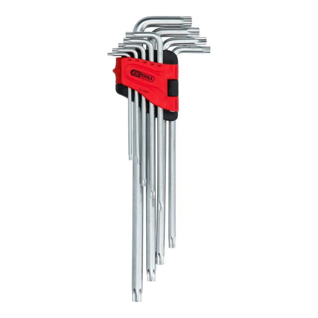 Torx-Winkelstiftschlüssel-Satz mit Bohrung, XL, 9-teilig TB10-TB50