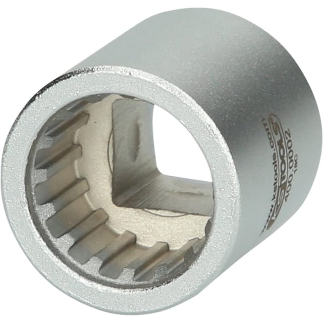1/2" Spezial Stecknuss mit Sonderprofil, matt, 30mm