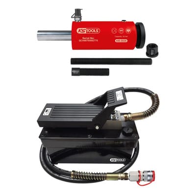Hydraulik-Einheit 32t, mit Luft-Hydraulik-Pumpe, 9-teilig