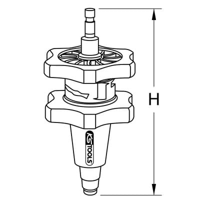 Kühlsystemadapter, ø28-41mm, abgestuft