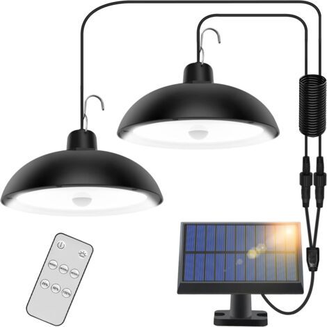 Age – Solarleuchte Für Den Außenbereich Mit 78 Leds – 4 Modi Mit Bewegungsmelder – 360°-solarpanel – Wasserdicht (ip65) – Inklusive Fernbedienung