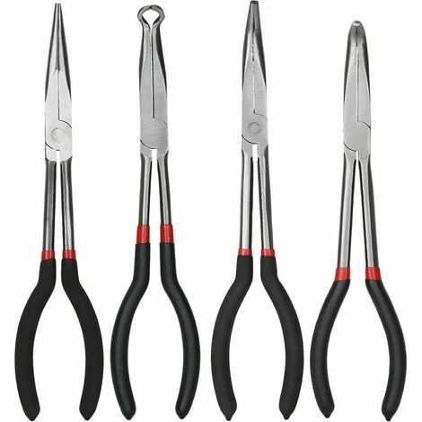 Rge Bdd Pinzette Und Pinzette Set Pinzetten Mit Einer Länge Von 11 Cm/28 Cm, Set Mit 4 Pinzetten Und Runden Pinzetten, Pinzetten Mit 45 Graden, Pinzetten Mit 90 Graden Und Runden Pinzetten