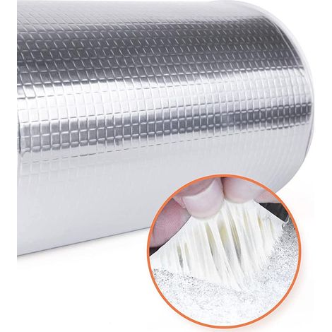 Age Butyl-aluminiumfolienband, Super Wasserdichtes Butylband, Selbstklebendes Dichtungsband, Reparaturband Für Dachlecks, Rohrbrüche, Außenwände, Löcher