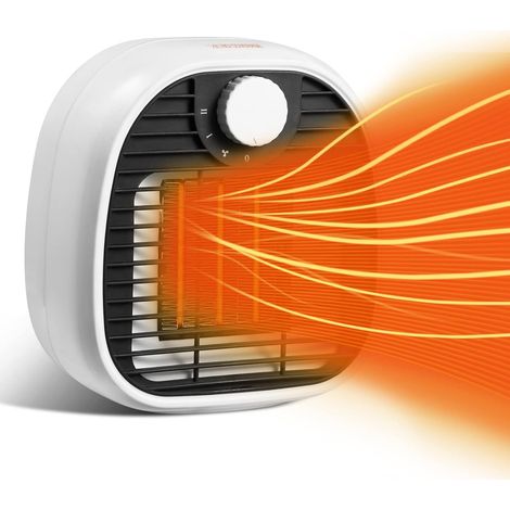 Age 1000w Keramik-heizlüfter, Mini-heizlüfter Mit 3 Temperaturstufen, Energiesparender, Tragbarer Tischheizlüfter Für Büro, Schlafzimmer, Wohnzimmer, Mit Überhitzungs- Und Kippschutz