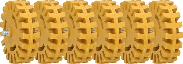 Folienradierer mit Lamellen ø100 x 26,5mm, 6er-Pack